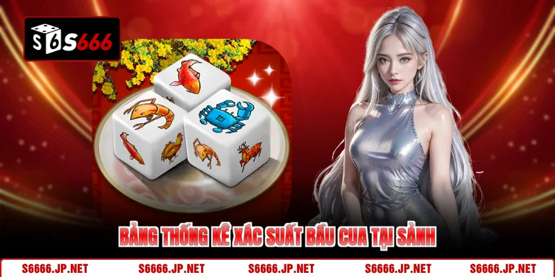 Bảng thống kê Xác suất bầu cua tại sảnh 